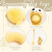 Squeaky Dog Toys Plush Stuffed Crinkle Pet Chew Toys Stuffing Dog Toys For Small Medium Large Dogs Puppy Teething Toys For Boredom Training