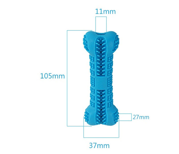 Pet Dog Silicone Bone Toothbrush Toy