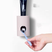 Automatic Toothpaste Squeeze Set Suction Wall Toothbrush Rack