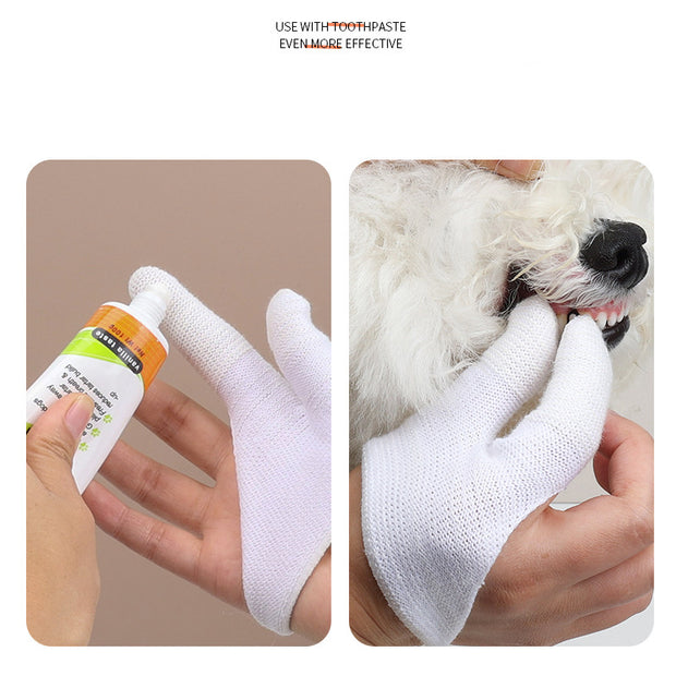 Pet Finger Toothbrush Dog Finger Cover Cleaning Teeth Dog Toothbrush Cat Mouth Cleansing Cat Toothbrush Pet Supplies