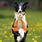 Dog Plush Toys Pet Squeaky Animal CuteShape Toy Dog Bite-Resistant Clean Teeth Chew Toy Pet Supplies Interactive Toys